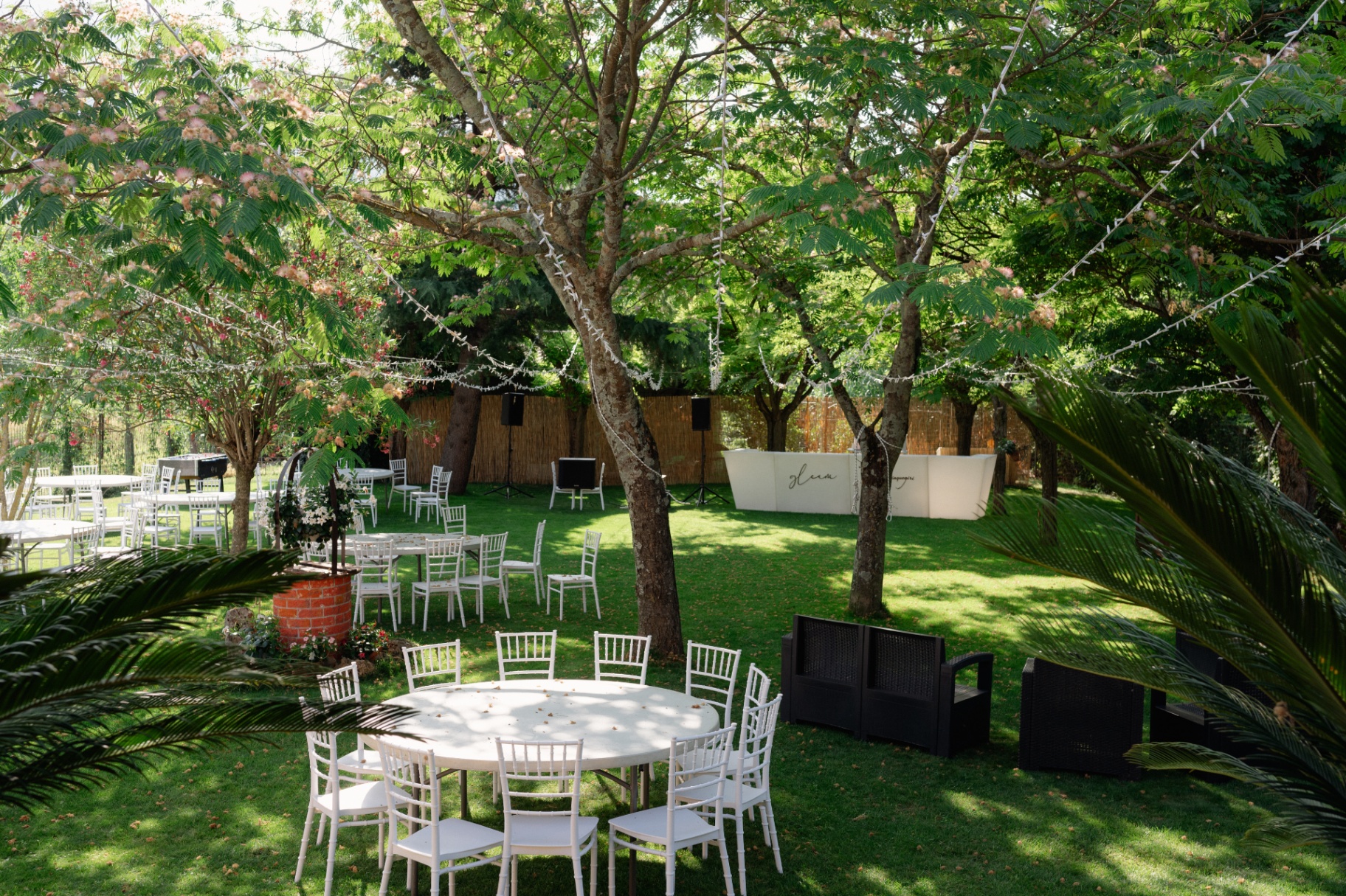 Allestimento garden bar Gleam per servizi esclusivi